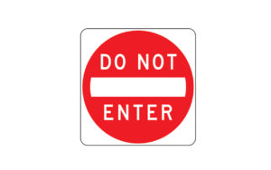 Do Not Enter