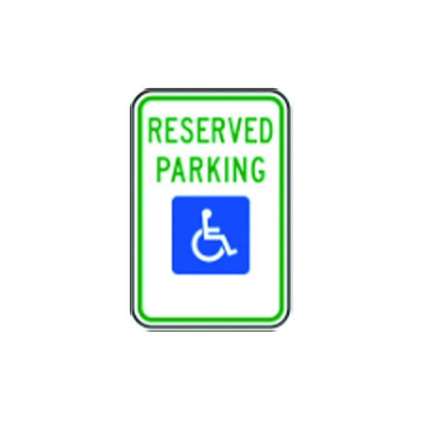 Reserved Parking Handicapped Sign R7-8