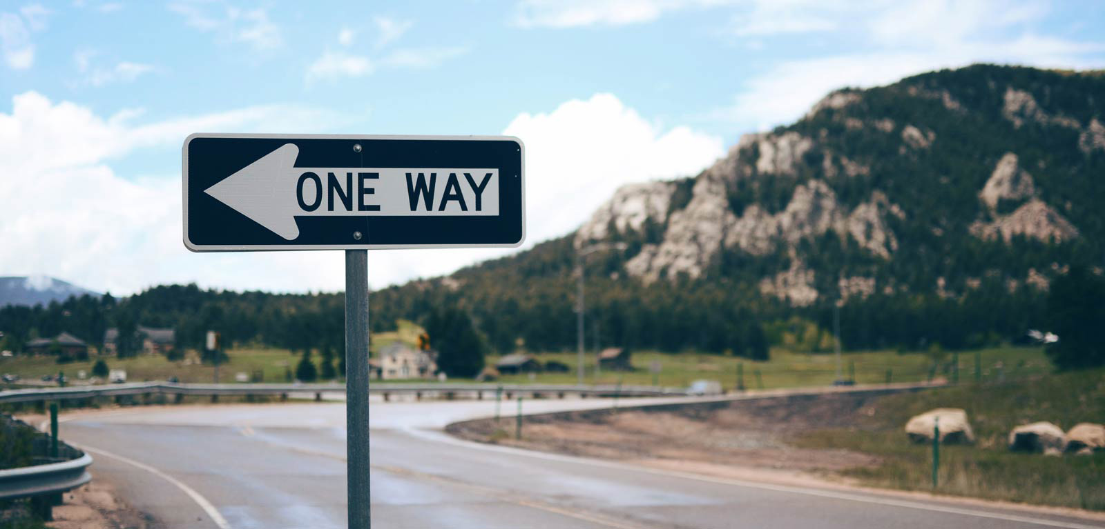 One Way Road Sign