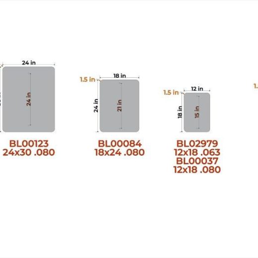 Non-Sheeted Rectangular Blanks - Vertical - Traffic Safety Supply Company