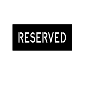 Reserved stencil