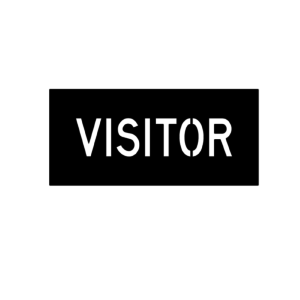 Visitor stencil