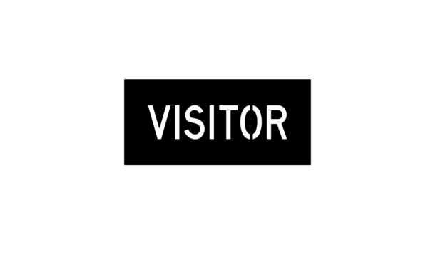 Visitor stencil