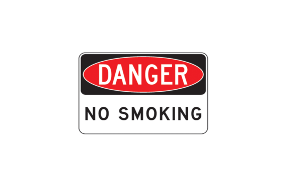 Danger No Smoking Sign