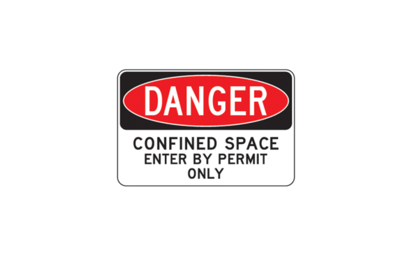 Danger confined space sign
