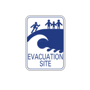 Evacuation Site Sign