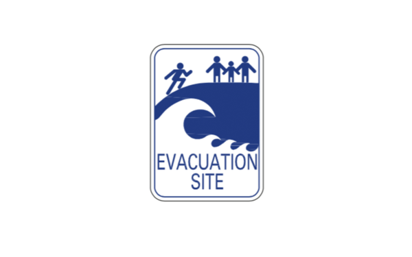 Evacuation Site Sign