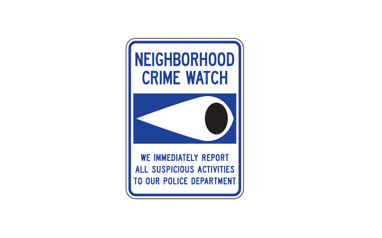 Neighborhood Crime Watch - Traffic Safety Supply Company
