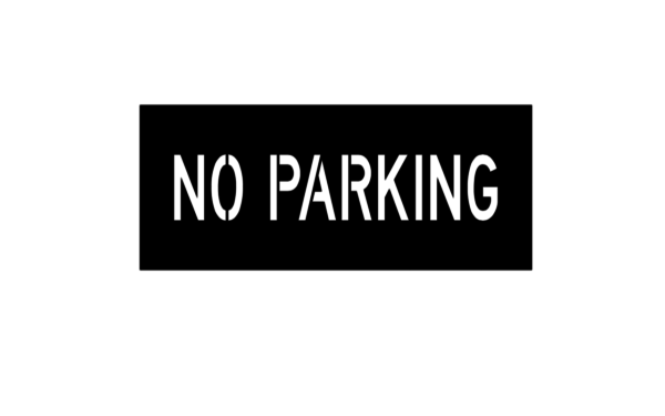 No parking stencil