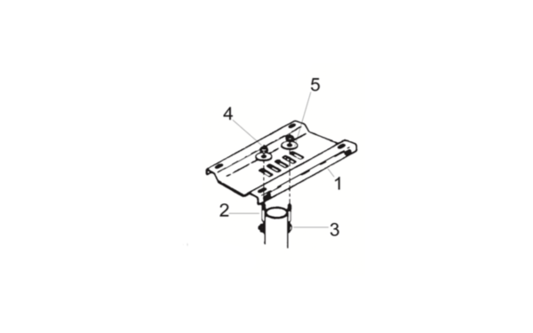 Single_Mailbox Mounting_Bracket_Kit