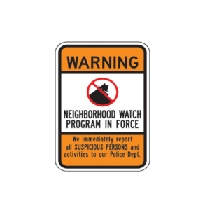 Warning neighborhood watch