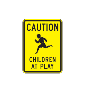 caution children at play