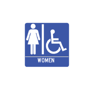 womens restroom sign