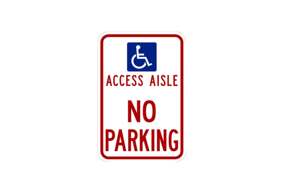 Access Aisle Sign