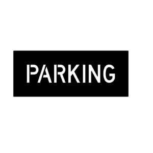 Parking stencil