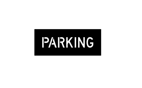 Parking stencil