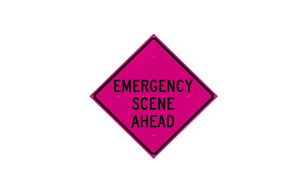 Hidden Dangers Understanding The Emergency Scene Ahead Sign - bta0a06