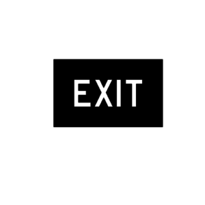 exit stencil