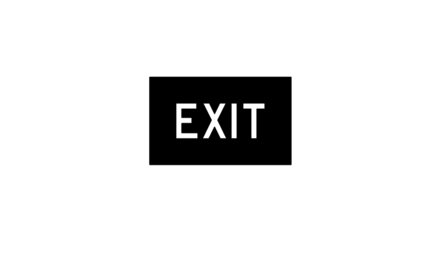 exit stencil