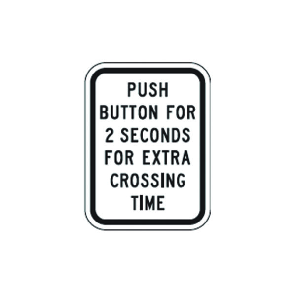 Push Button For Extra Crossing Time Sign R10-32P