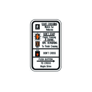 Push Button for Walk Signal Sign R10-3i