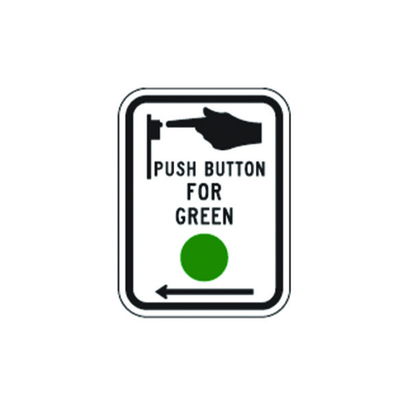 Push Button For Green Sign R10-4
