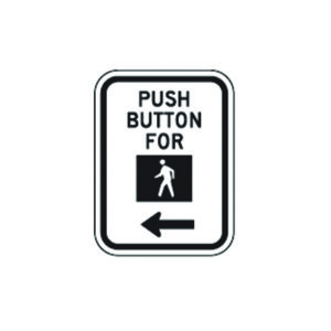 Push Button For Walk Signal Sign R10-4b