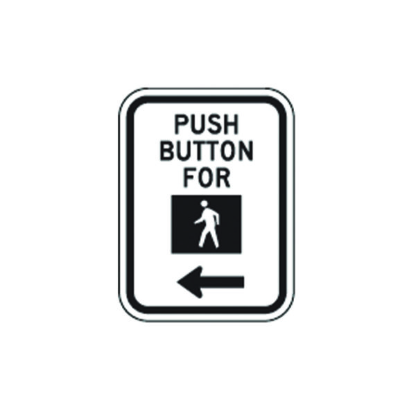 Push Button For Walk Signal Sign R10-4b