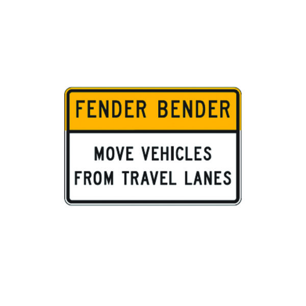 Fender Bender Move Vehicles From Travel Lanes Sign R16-4