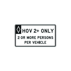 HOV Definition (Overhead) Sign R3-13