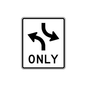 Two-Way Left Turn Only R3-9a