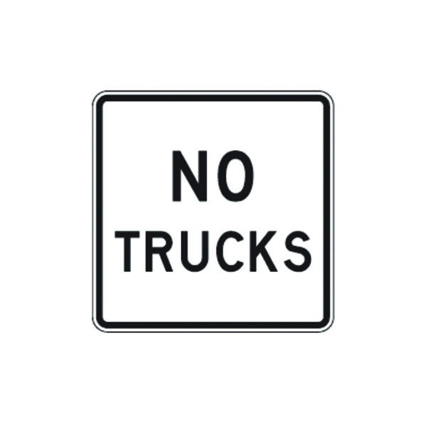 No Trucks Sign R5-2a