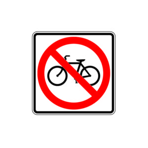 No Bicycle Sign R5-6