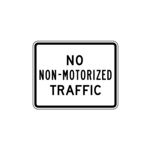 No Non-Motorized Traffic Sign R5-7