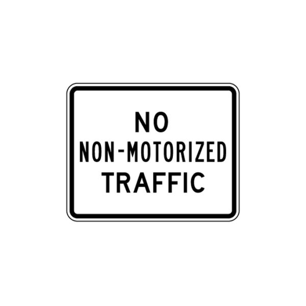 No Non-Motorized Traffic Sign R5-7