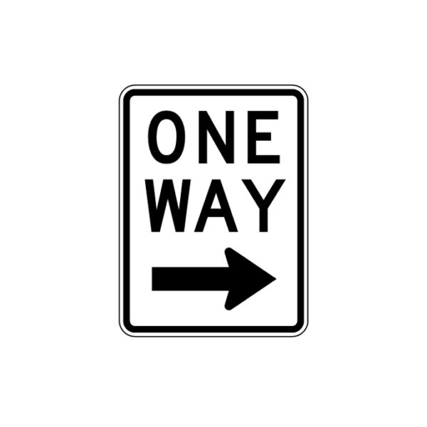 One Way Signs Right Sign R6-2R