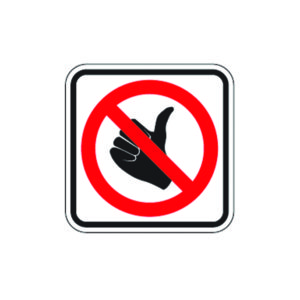 No Hitchhiking Sign R9-4