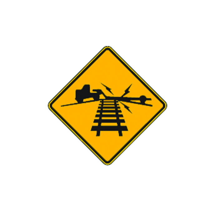 W10-5 LOW GROUND CLEARANCE RAILROAD CROSSING SIGN – Main Street