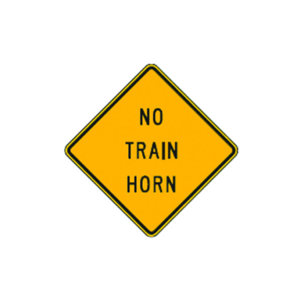 No Train Horn Sign W10-9