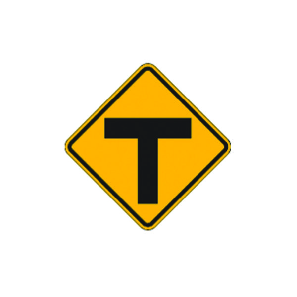 T Intersection Sign W2 4 Traffic Safety Supply Company