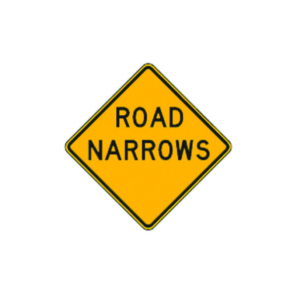 Road Narrows Sign W5-1