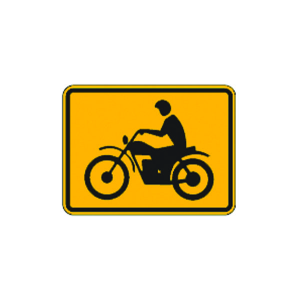 Motorcycle (plaque) Sign W8-15P