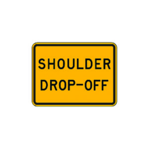 Shoulder Drop Off Sign W8-17P