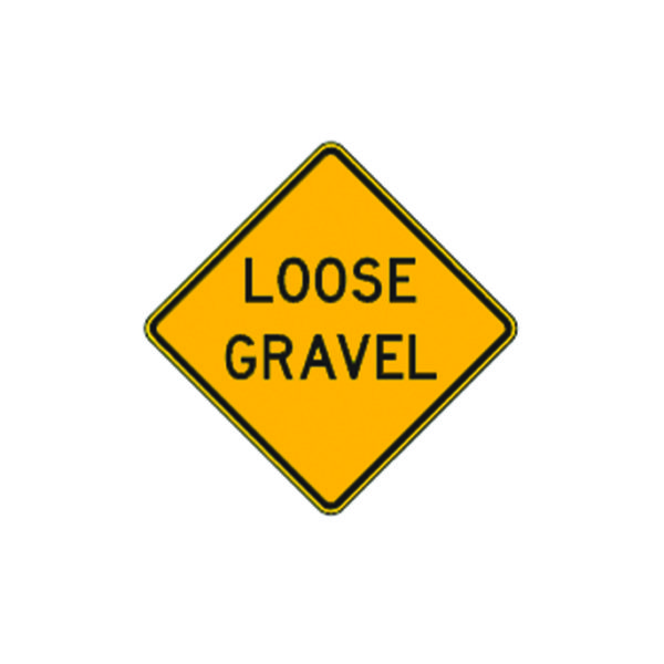 Loose Gravel Sign W8-7