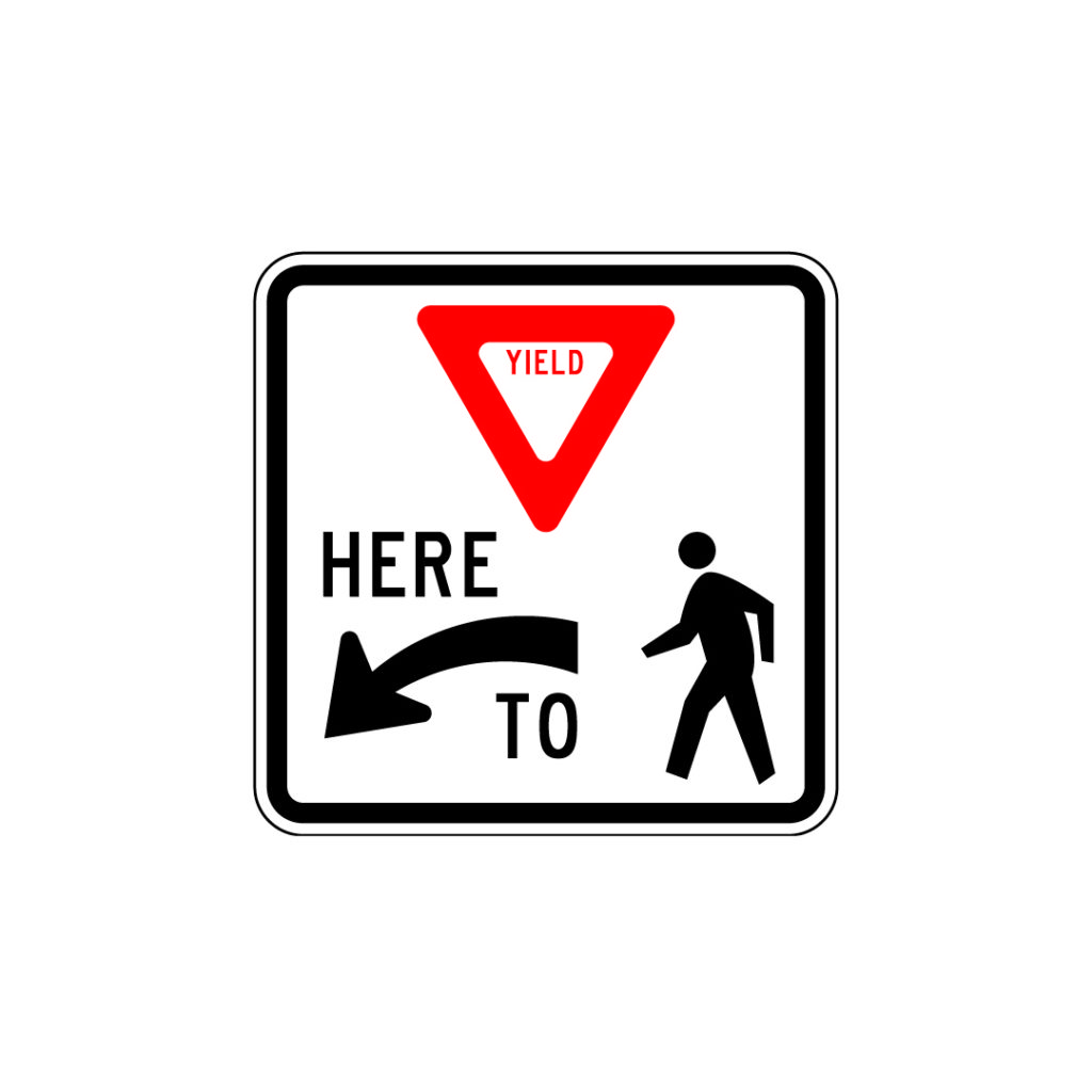 Yield Here To Pedestrians Sign R15 Traffic Safety Supply Company