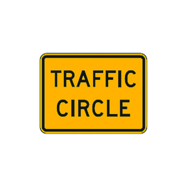 Traffic Circle Sign W16-12P