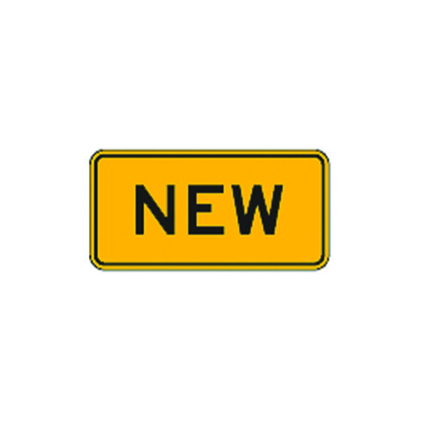 New Sign W16-15P