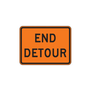 End Detour Sign M4-8a