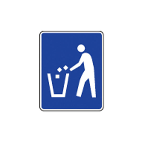 Litter Container Symbol Sign D9-4