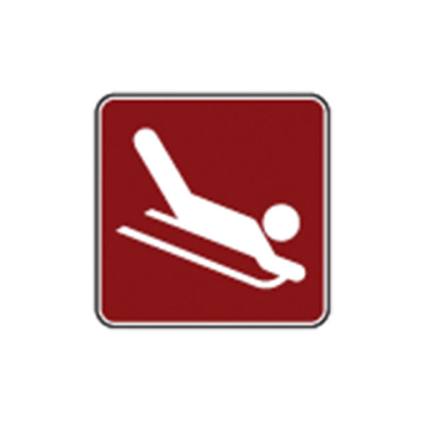 Sledding Symbol Sign RS-049